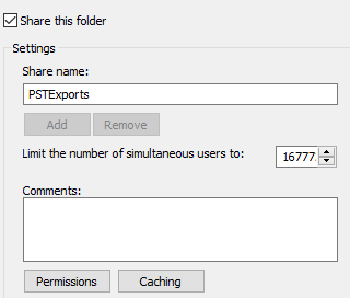 Click on the Sharing tab